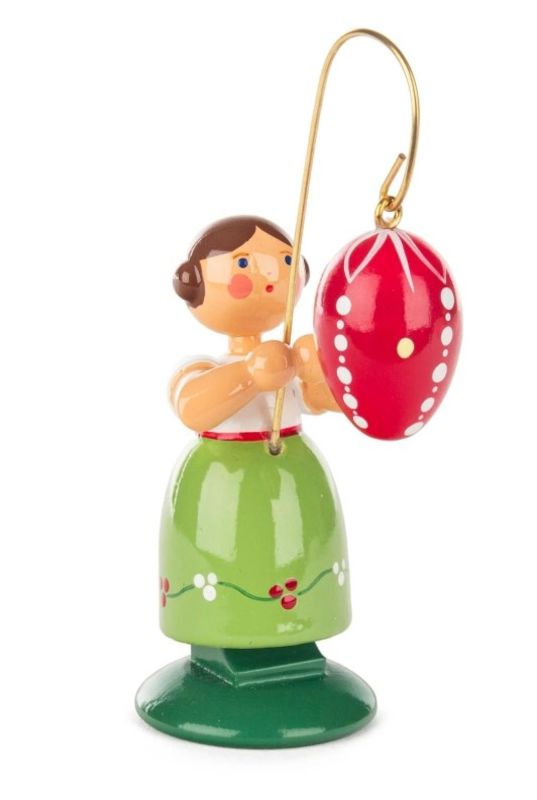 Ostermädchen mit rotem Ei