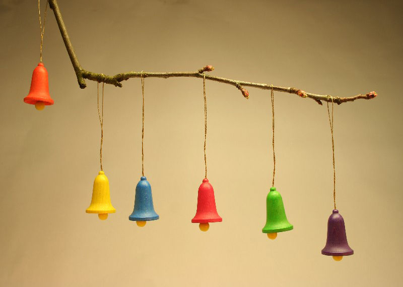 Baumbehang Glocken (6) unbemalt