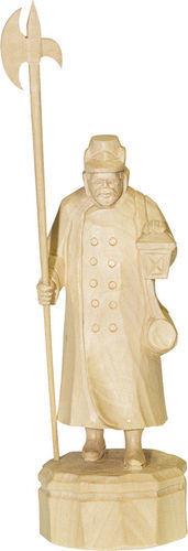 Nachtwächter, geschnitzt - natur